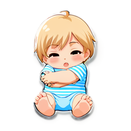 parent hug baby icon light beige no background hide face - icon | sticker