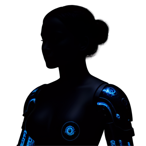 lighting art, Best quality, technological modern AI bot - icon | sticker