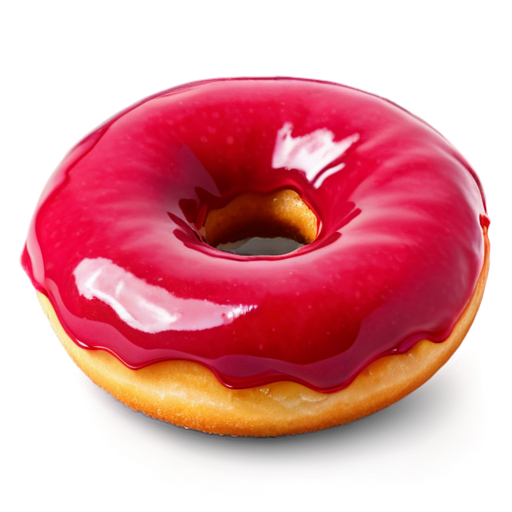 raspberry donut - icon | sticker