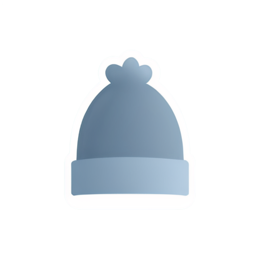 traditional Finnish fur hat - icon | sticker