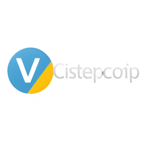 Create an icon for the conducting expertises site named "VisTerComp". It should contain the letters "V T C" and have a connection to the taking surveys thematic - icon | sticker