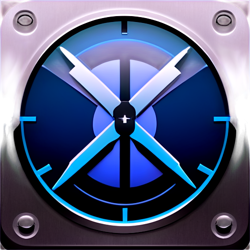 logo for an mac app called Subtitle Time Shifter - icon | sticker