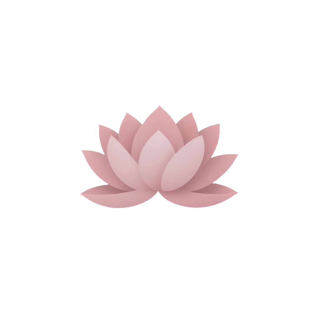 Lotus flower with pink petals,lotus leaves,simple composition,fine texture, - icon | sticker