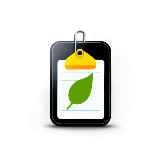 Create an icon for a to-do list app called 'To Do Leaf.' The icon should feature a single leaf with the texture of a notepad. On the leaf, include checkboxes and lines resembling those found on a traditional to-do list or notepad. The design should be simple, clean, and easily recognizable as a to-do list app icon. - icon | sticker