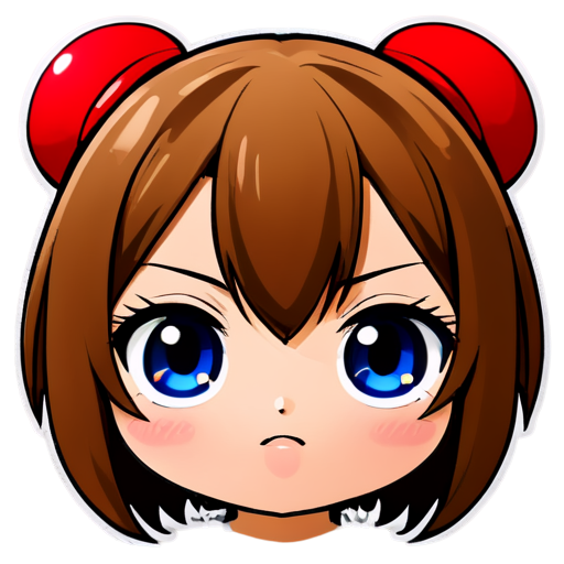 anime face - icon | sticker