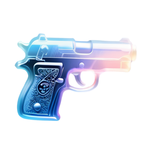 hand drawed pistol - icon | sticker