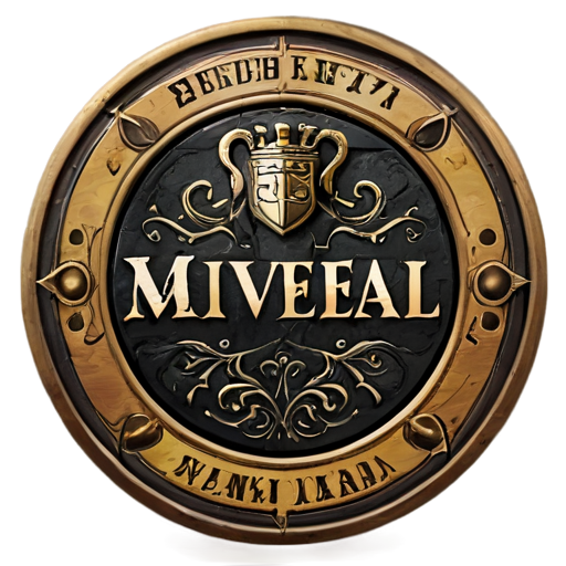 Logo for a medieval tavern - icon | sticker