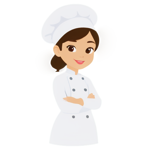 Girl pastry chef - icon | sticker