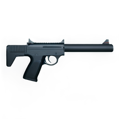 a black gun - icon | sticker