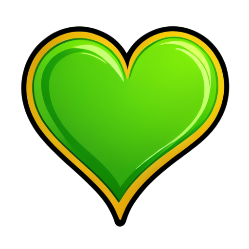 The heart icon is a continuous line - icon | sticker