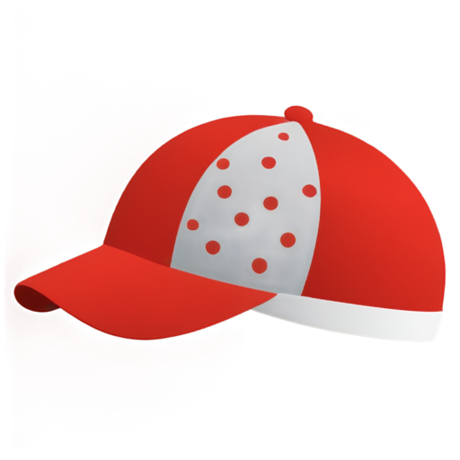 red cap with white patterns - icon | sticker