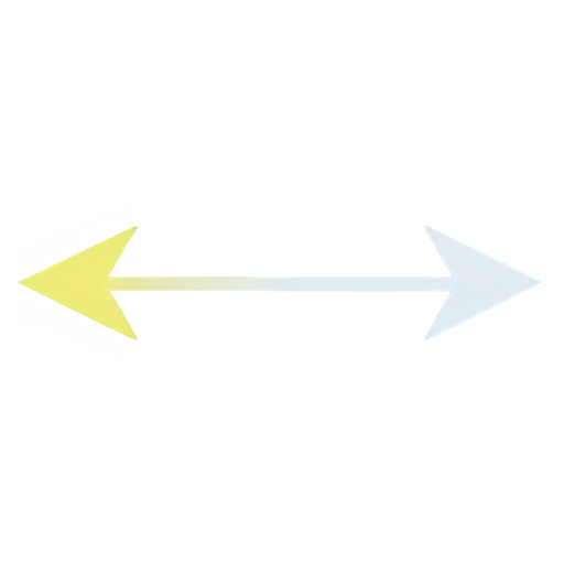 Image of two arrows pointing in different directions and intersecting in the center. The arrows are made of thin lines, creating a sense of movement and displacement. Around the arrows, there may be a soft glow or shadow, highlighting the idea of a temporary transition. - icon | sticker