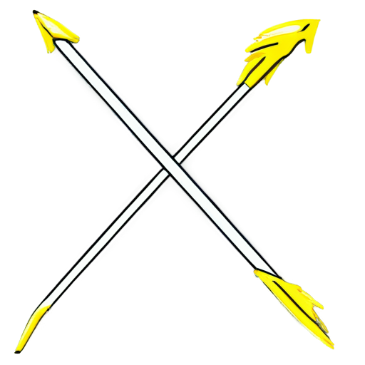 archer arrows diagonal icon outline - icon | sticker