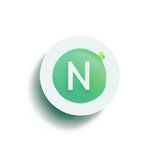Modern simple flat Logo for IT company named NI Corp . - icon | sticker