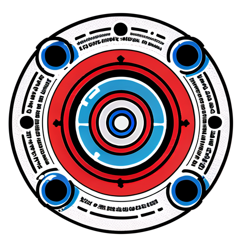 360-degree performance ranking chart or radar chart for 361 evaluation system - icon | sticker