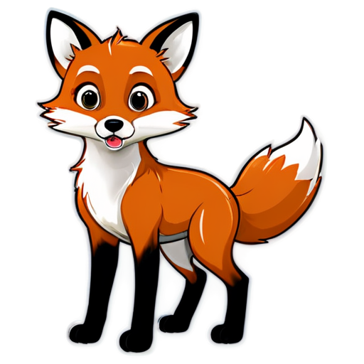 Surprised fox - icon | sticker