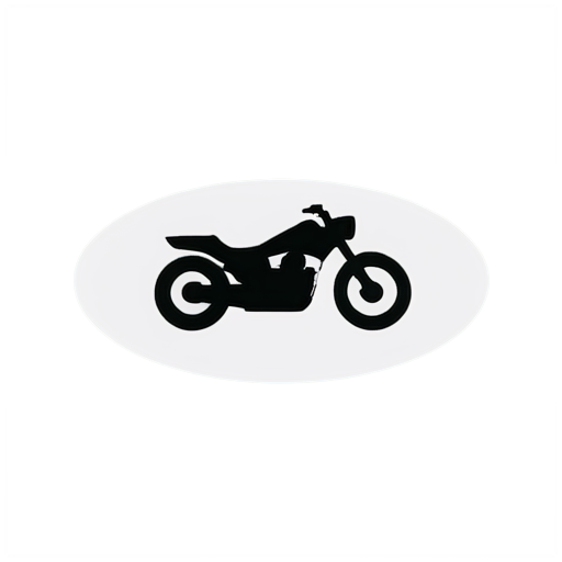 maxi trail motocyle - icon | sticker