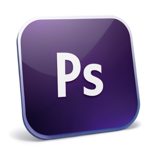 a icon like adobe photo shop's icon but with Le words with purple back ground - icon | sticker