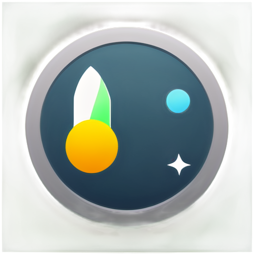 icon for trading app in space game with chart in background - icon | sticker