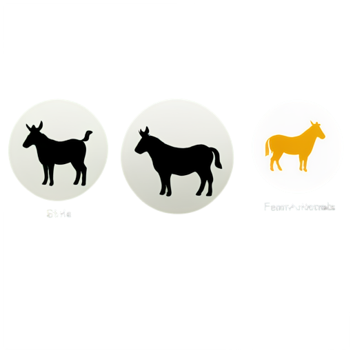 Farm animals - icon | sticker