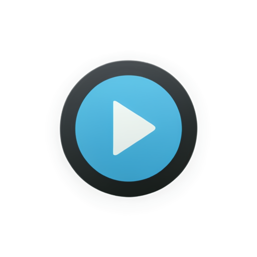 play button with language - icon | sticker