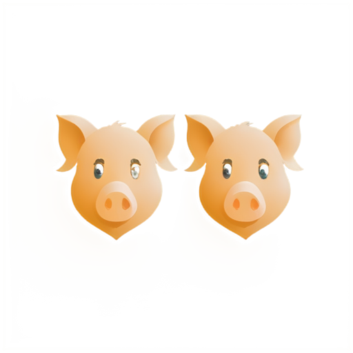 a logo for a detective agency named 'The 3 Pigs Mystery' - icon | sticker