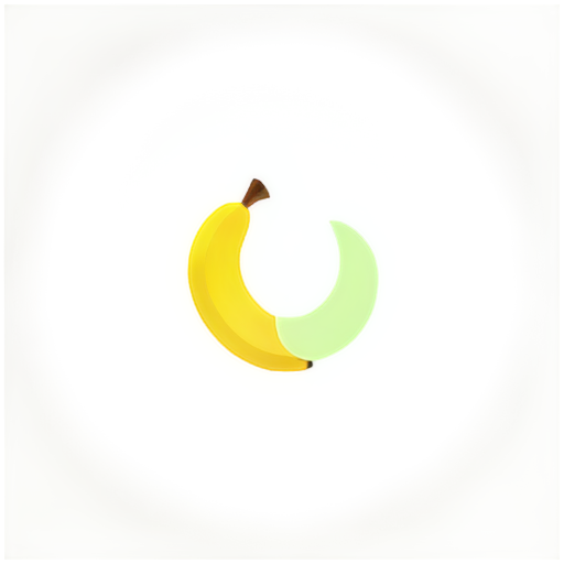 icon banana and pear and apple in circle - icon | sticker
