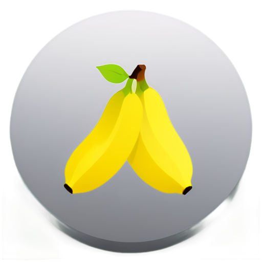 banana and apple and pear in circle, flat style, black and white - icon | sticker