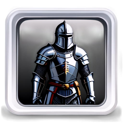 Knight square icon - icon | sticker