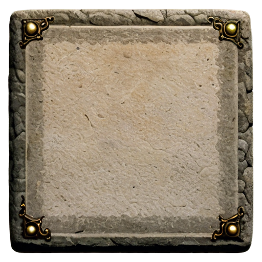 medieval stone square - icon | sticker