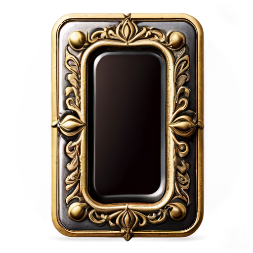 medieval rectangle button - icon | sticker