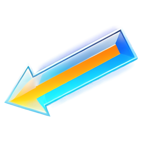 The icon depicts an upward-pointing arrow, symbolizing teleportation. The arrow is rendered in simple geometric shapes, such as a triangle or a basic rectangle. The color palette is limited to two or three colors, such as white, blue, and gray. The background can be transparent or a light shade, so the icon looks good on various backgrounds. The overall composition and shape of the icon should be clean and minimal, reflecting the main function of the plugin - creating temporary warps for player teleportation. - icon | sticker