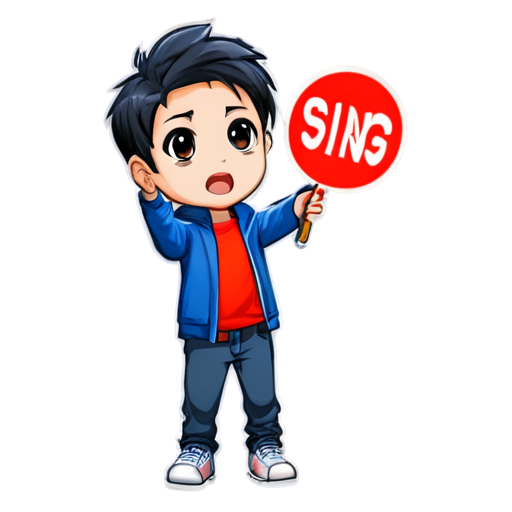 Stop sing icon - icon | sticker