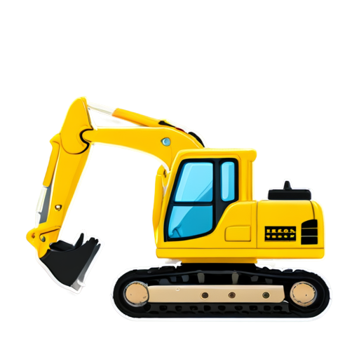 excavator - icon | sticker