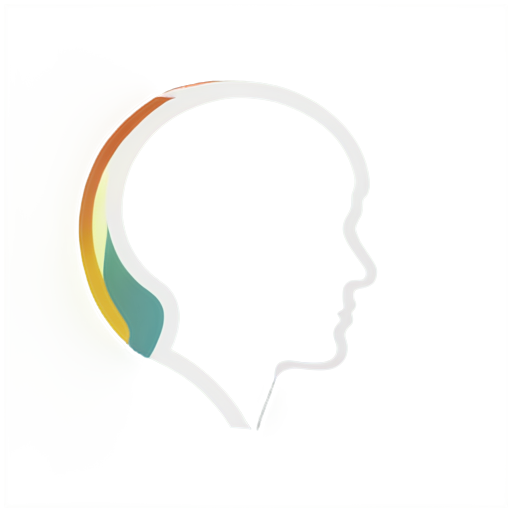 Depicting a profile into so much cognitive and logical reasoning. - icon | sticker