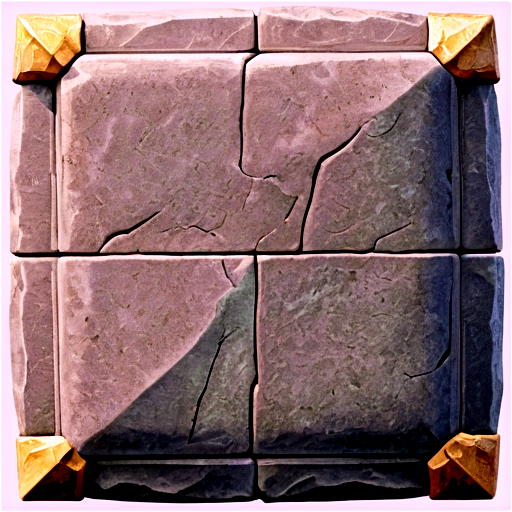 medieval stone square - icon | sticker