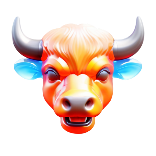 head of an aggressive bison - icon | sticker