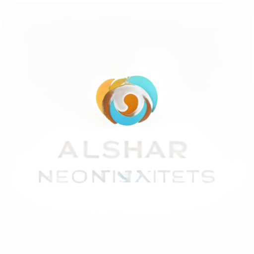 Logo of nonprofit organization "Alshara". Work with social workers, renovates schools etc - icon | sticker