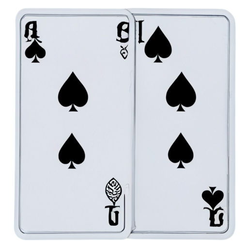 a card, six of spades, like a playing card, visible forms and numbers - icon | sticker