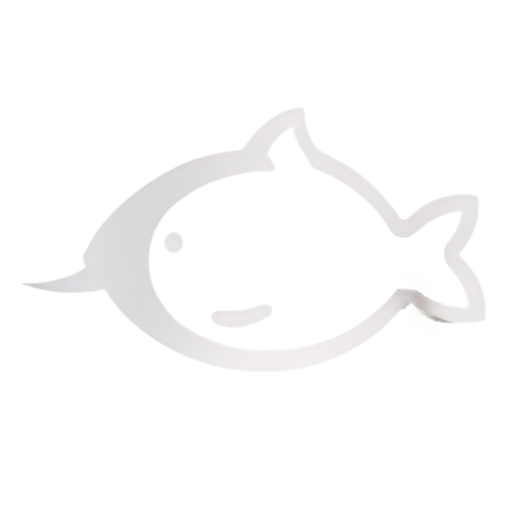 cat fish on roof - icon | sticker