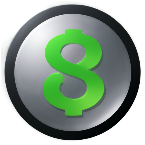 A dollar sign In ShopCart sympol for map in game (inside circular frame-shape) - icon | sticker