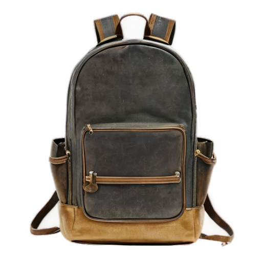 medieval open backpack - icon | sticker