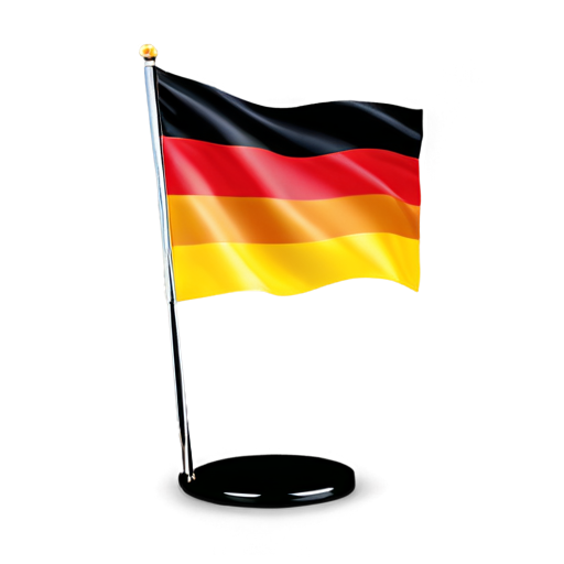 German quality with flag - icon | sticker