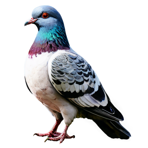 medieval pigeon hen, paint style - icon | sticker