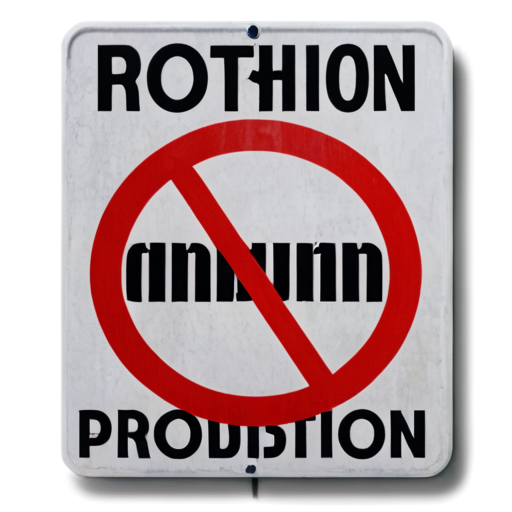 general prohibition sign - icon | sticker