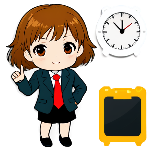 time attendance - icon | sticker