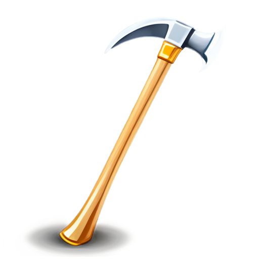 artistic art style pickaxe - icon | sticker