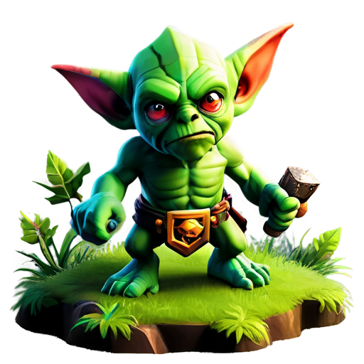 A goblin like clash of clans in the forest, terraria style - icon | sticker