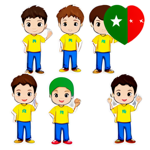 Sweden, Algeria, Romania, Pakistan, Friendship - icon | sticker