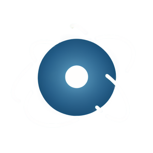 learning programm with atom - icon | sticker